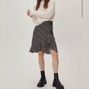 Nasty Gal Ditsy Floral Wrap Skirt
